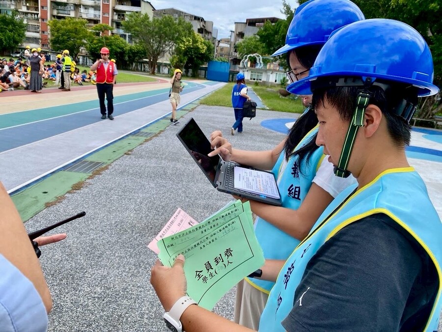 114學年度上學期防災演練暨防災教育宣導圖片